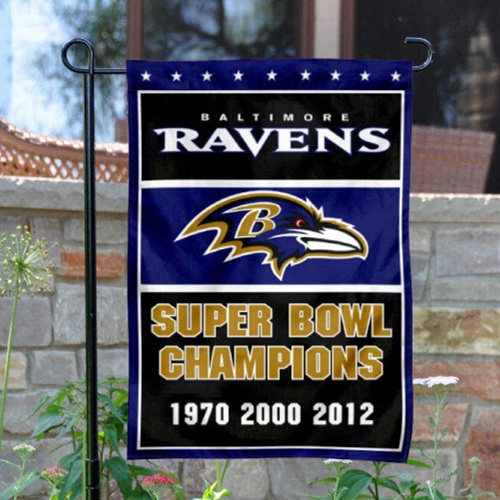 Baltimore Ravens Double-Sided Garden Flag 002 (Pls Check Description For Details)